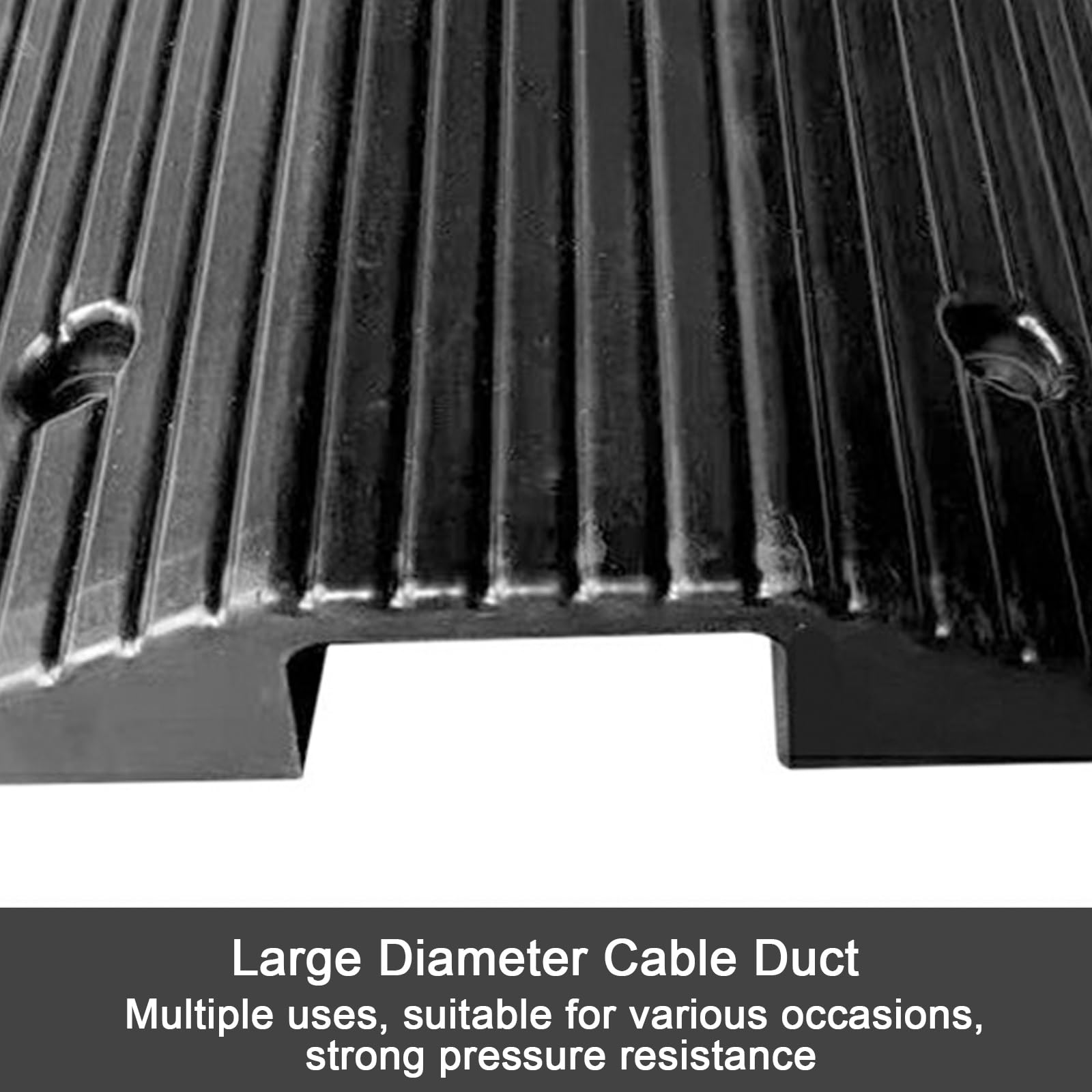 Pasacables de Suelos, Canaleta Cables Suelo, Material Resistente de 600 Kg, Adecuada para Áreas Residenciales, Talleres de Fábrica y Umbrales