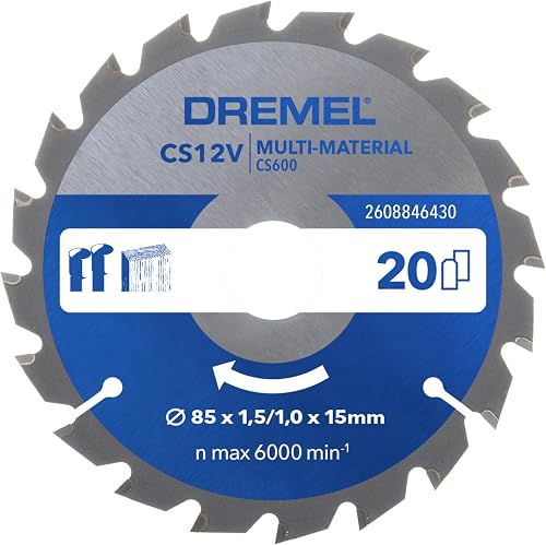Dremel Blueprint Multi-Material Circular Saw Blade 85 x 1,5/1 x 15mm (CS600)