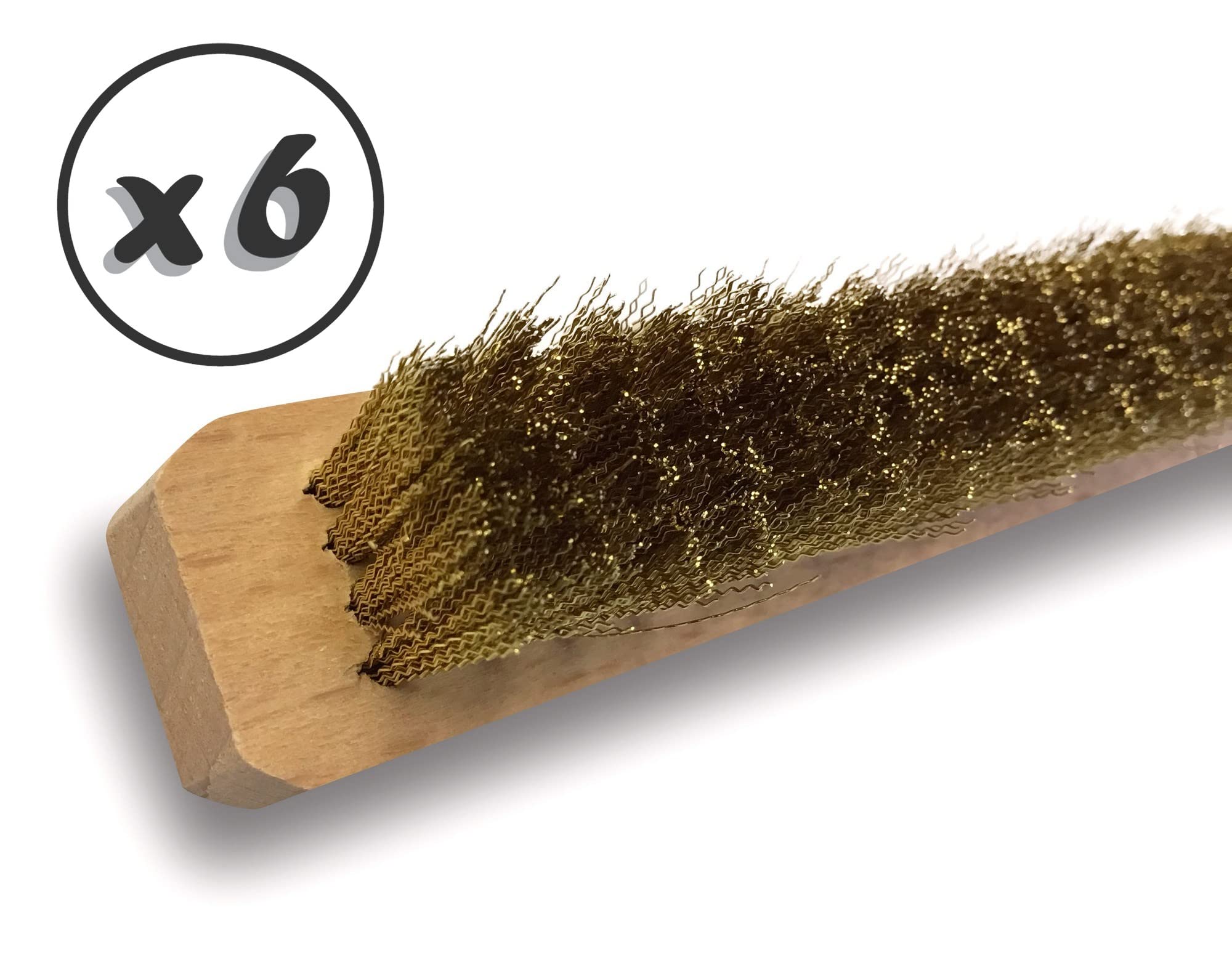 6 zestawów 4 drobnych szczotek jubilerskich | Mosiądz | Jedwab | Nylon | Stal nierdzewna | Czyszczenie i szczotkowanie biżuterii, srebrnych i delikatnych przedmiotów artystycznych | Kibros 3LOTBJx6