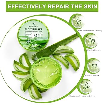 Amazon.com : 3-Pack Pure Aloe Vera Gel for Face & Body, 98