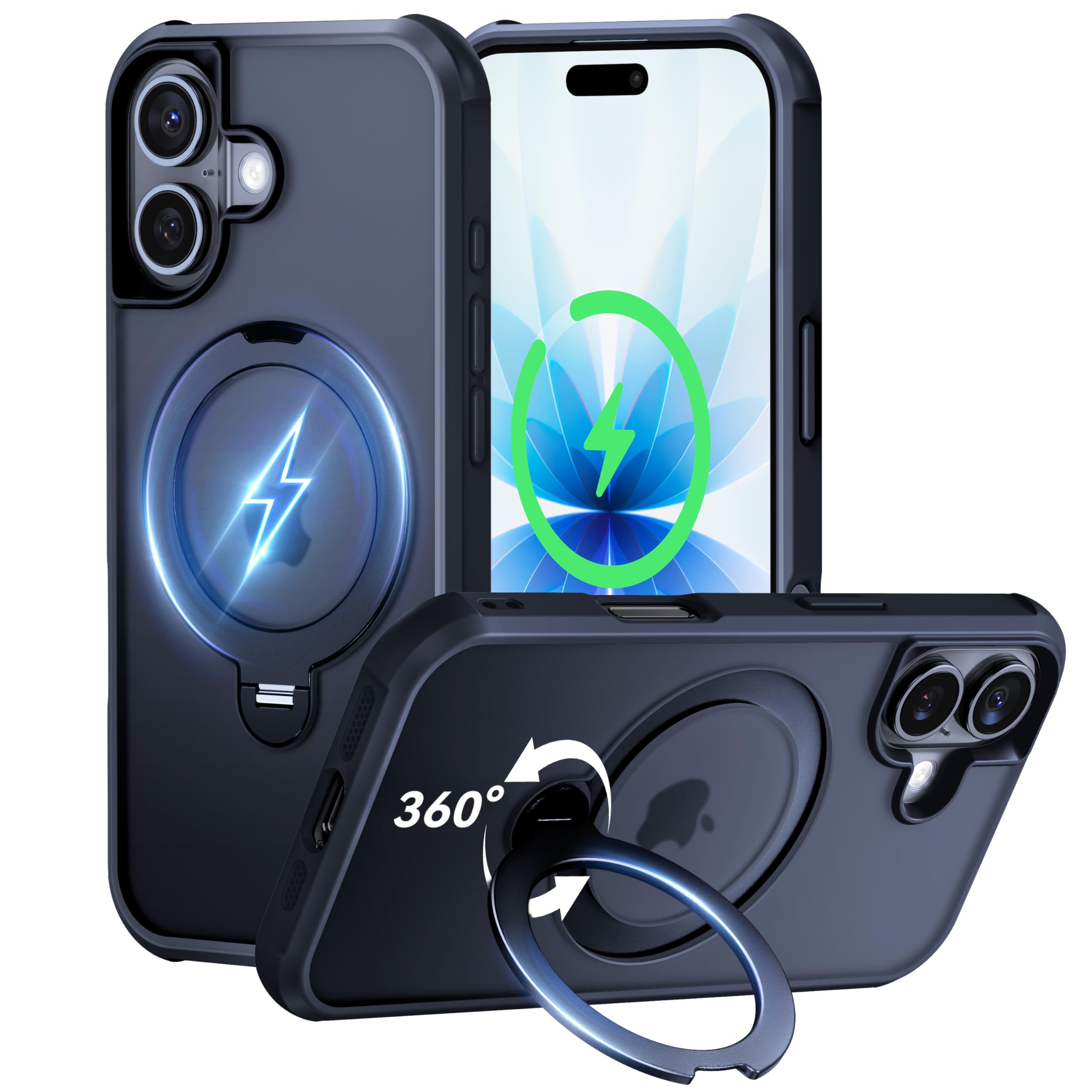 Amazon.co.jp: 【定点360°回転・10年の匠心開発】Peerock iPhone 17 用