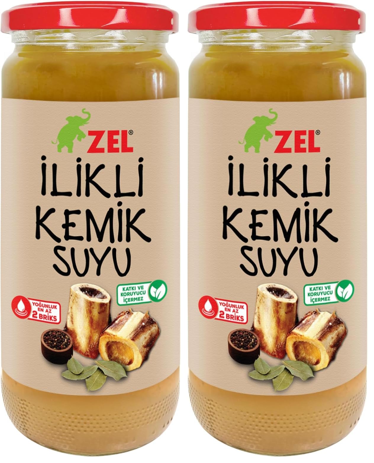 ZEL İlikli Kemik Suyu 480 ml 2li paket