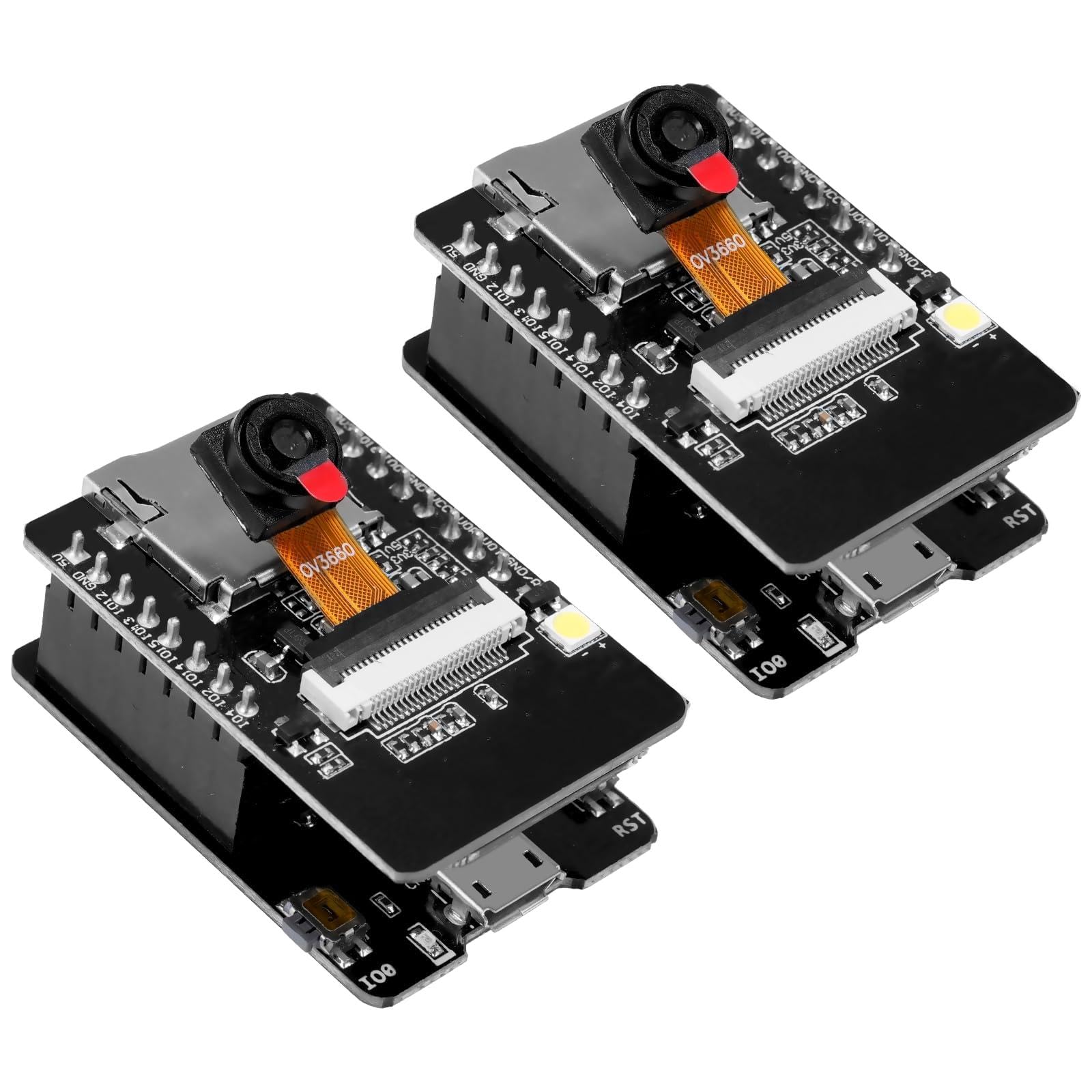 APKLVSR ESP32 CAM Modul,für ESP32 USB C ESP32-CAM Entwicklungsplatine mit OV2640 Kamera-TF-Karten-Modul,DC 5V Dual-Core WiFi Bluetooth,für Arduino(2 Stücke)
