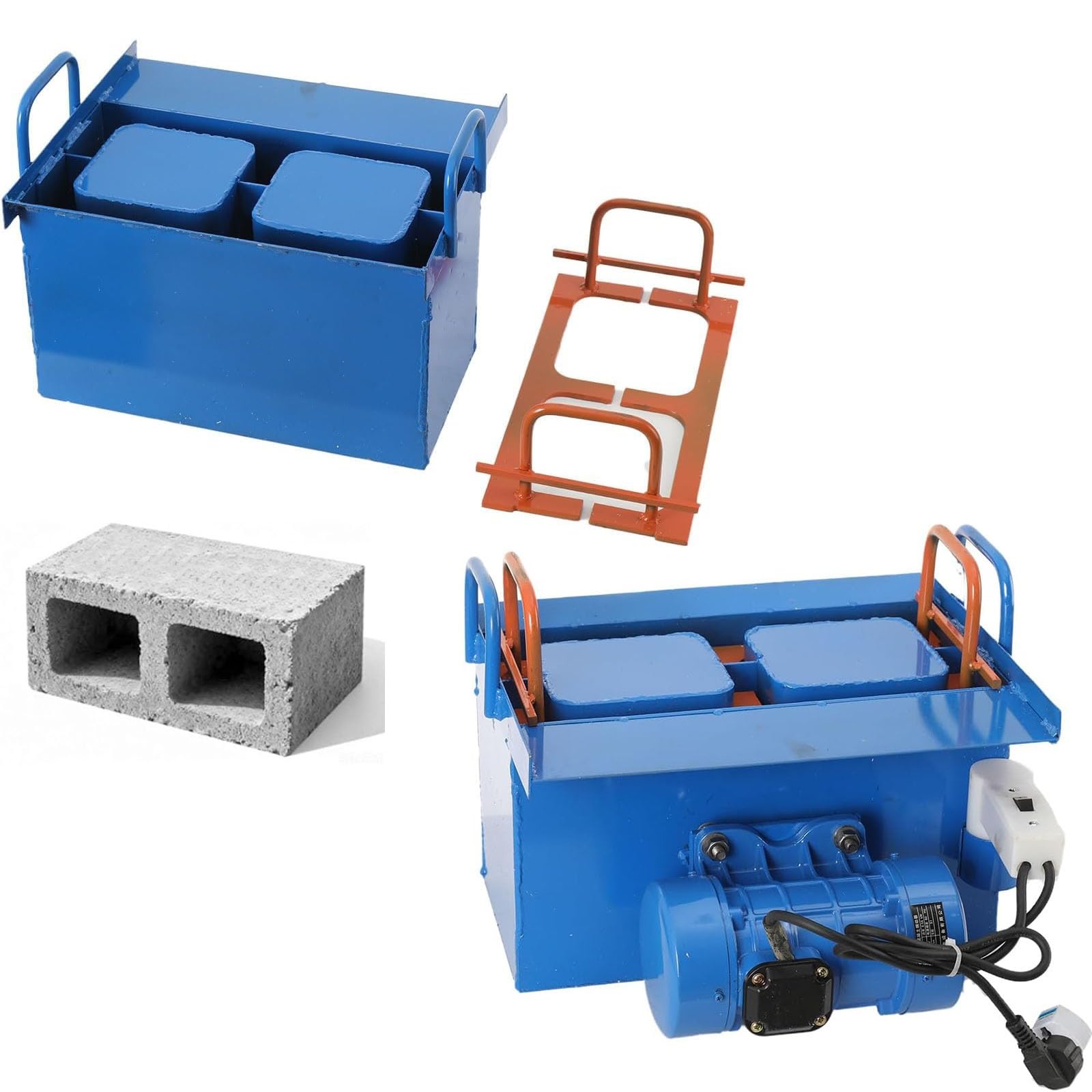 Machine à fabriquer des blocs de ciment, briqueterie électrique portable