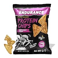 Vista 12 de Natural Endurance Chips de proteína - Chips bajos en carbohidratos, aperitivo alto en proteínas, proteína vegana con aceite de aguacate, 14 g