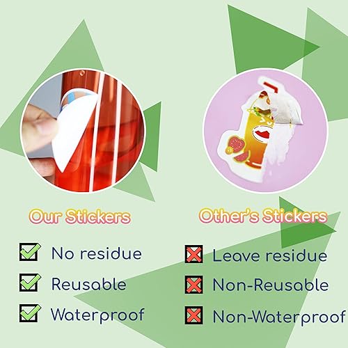 Miniatura 5 de CUUPAA 100 calcomanías de dibujos animados mixtas, calcomanías clásicas de personajes de dibujos animados kawaii para botellas de agua, portátiles,