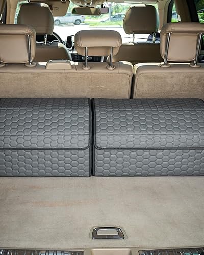 Miniatura 16 de Organizador de carga Owleys 17.7" - Bolsas de almacenamiento compactas con tapas para SUV, sedán o camión - Caja de auto duradera para artículos