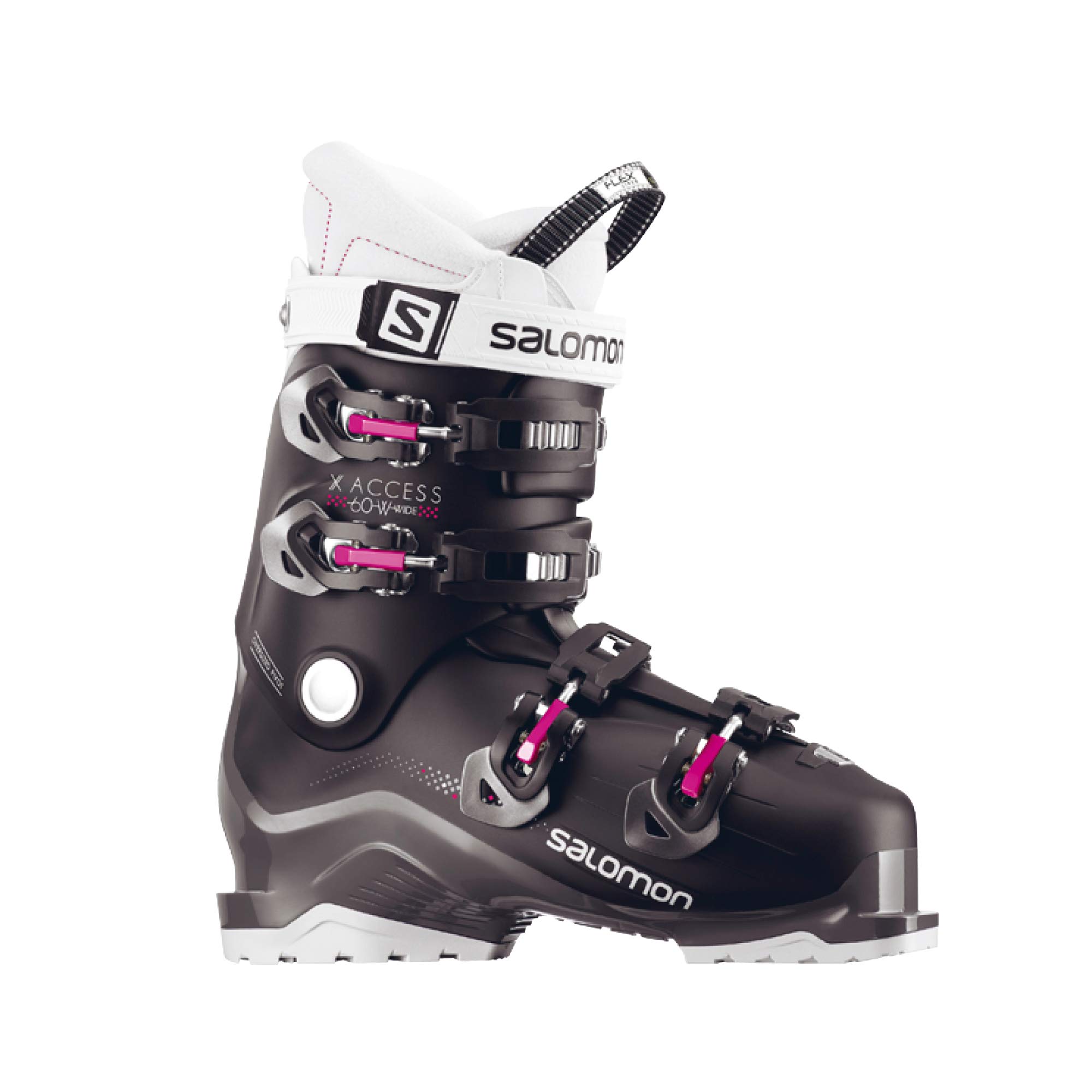 Salomon X-Access 60 W Wide Womens Ski Boots 2018 - 22.5/Black-Anthracite-Pinks07