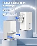 Heelay® Déshumidificateur,1200ML Petit Déshumidificateur électrique à économie D'énergie de,Portable,Ultra Silencieux,Arrêt Automatique, éclairage 7 Couleurs,Pour Salle de Bain,Idéal pour 5–10 m² - 6