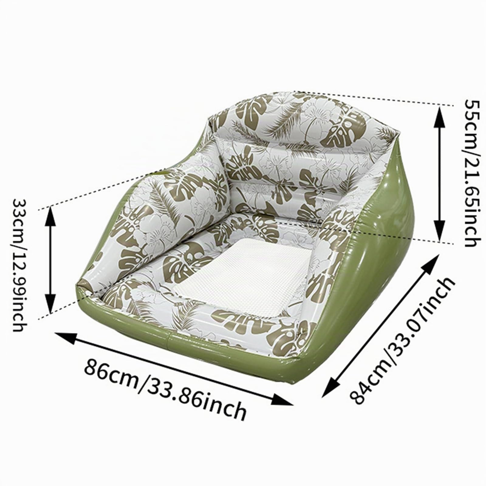 Fauteuil Flottant pour Piscine, Fauteuil Piscine Gonflable, Le Fauteuil Flottant Premium 4 en 1,Matelas et Fauteuil Flottant pour Adultes, Plage et Vacan