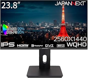 Amazon.co.jp: JAPANNEXT 23.8インチ モニター WQHD 2560x1440解像度
