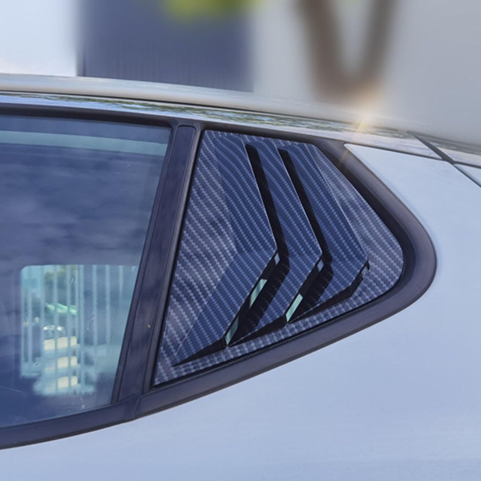 2 sztuki do KIA K5 2011-2015, tylne okiennice samochodowe żaluzje boczne, osłony, wykończenia, akcesoria zewnętrzne ABS, B Carbon Fiber Look