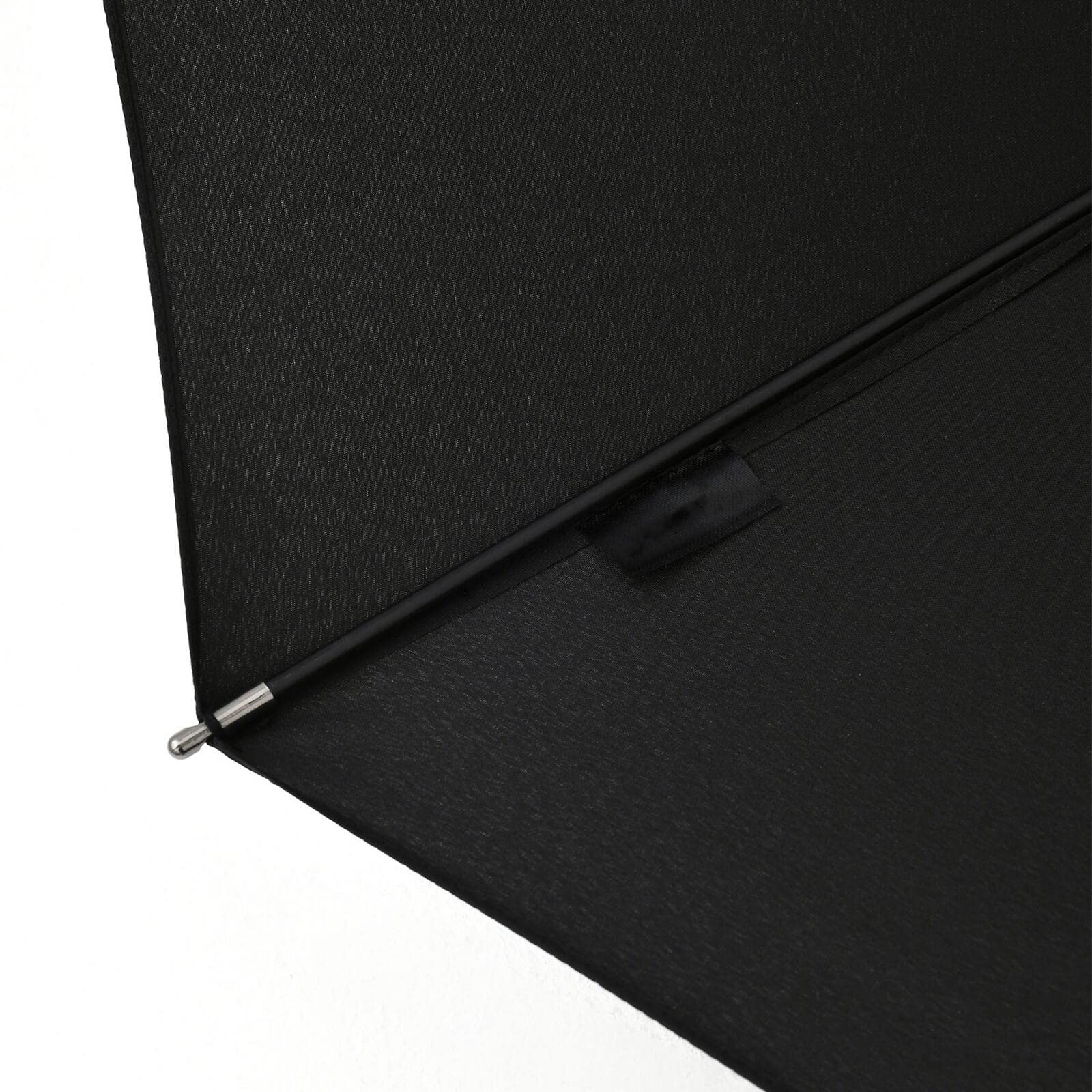 Paraguas plegable con mango de madera para hombres grandes, paraguas negro para lluvia y mujer, paraguas plegable automático, 8 K, resistente al viento, color negro