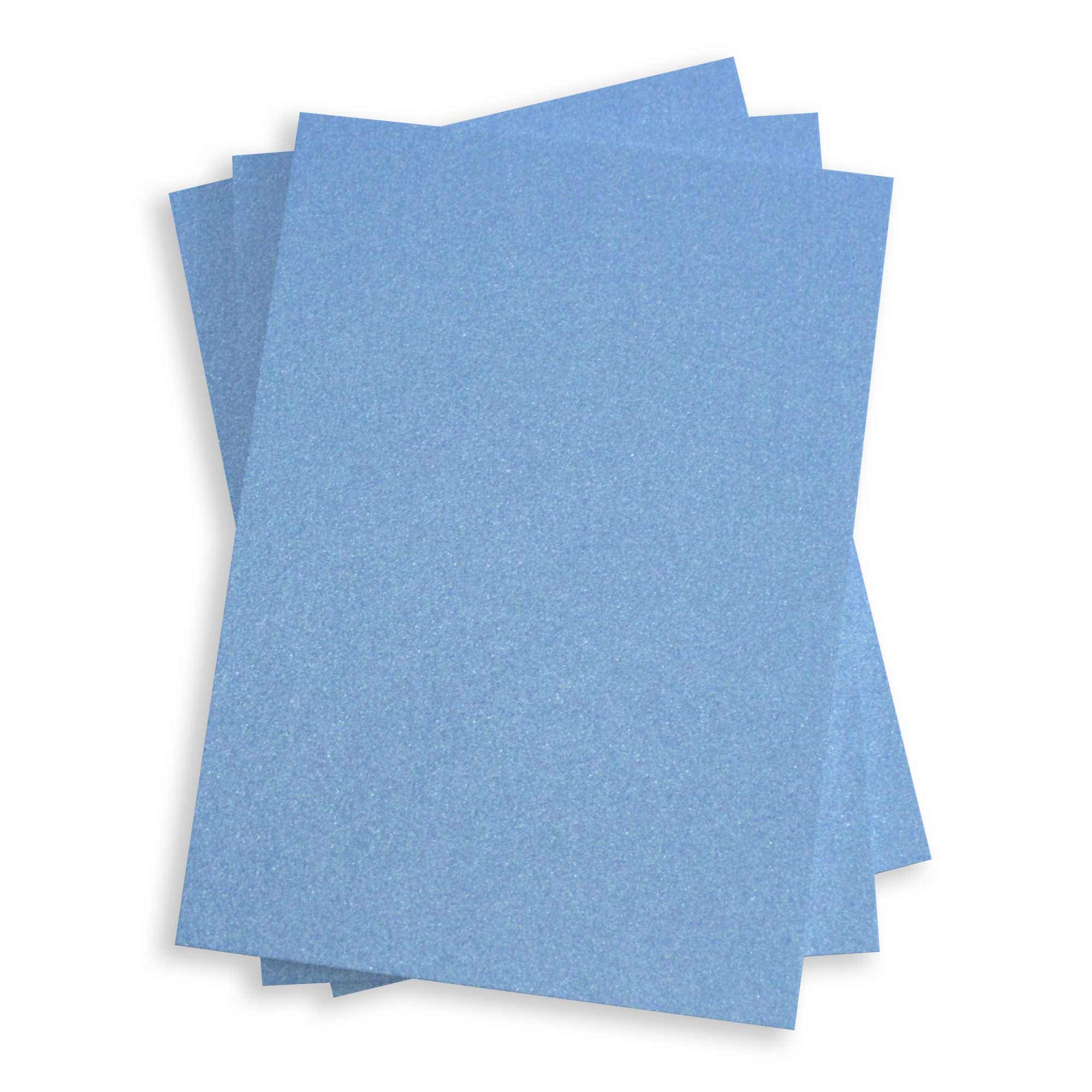 Vista Blue Flat Card - 4 7/8 x 6 7/8 Stardream Metallic 105C, 25 Pack