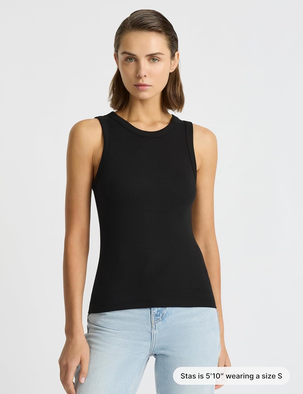 Women’s Good Earth Cotton® Tank Top – Australian-Grown Cotton, High Neck, Flattering Fit, Layering Essential - Image 2