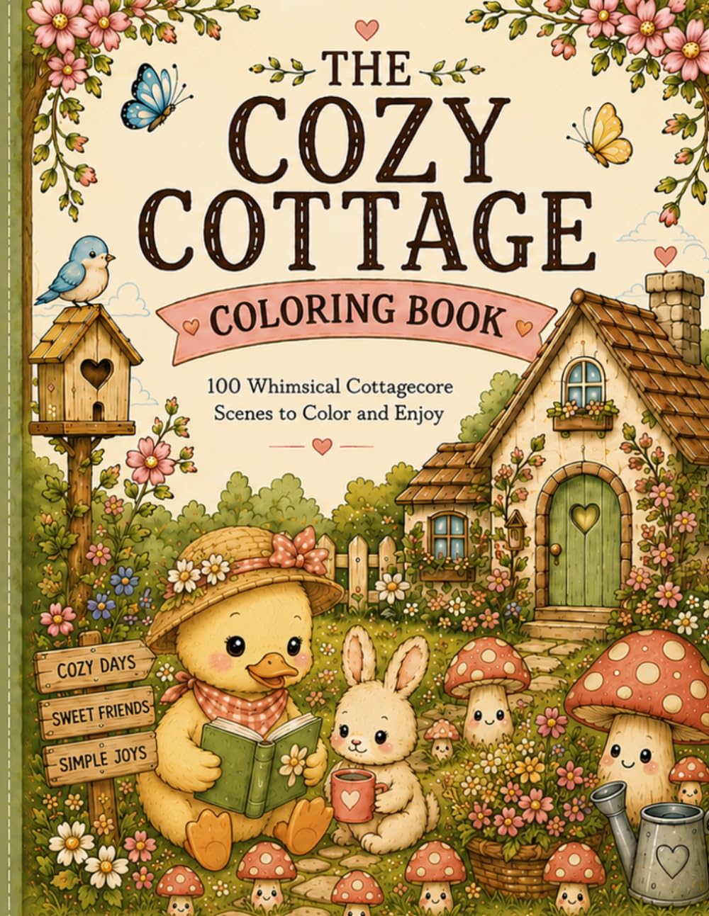 The Cozy Cottage Coloring Book