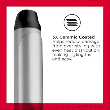 Revlon Perfect Heat Triple Ceramic Curling Iron | For Silky Smooth Loose Curls (1-1/2 in)