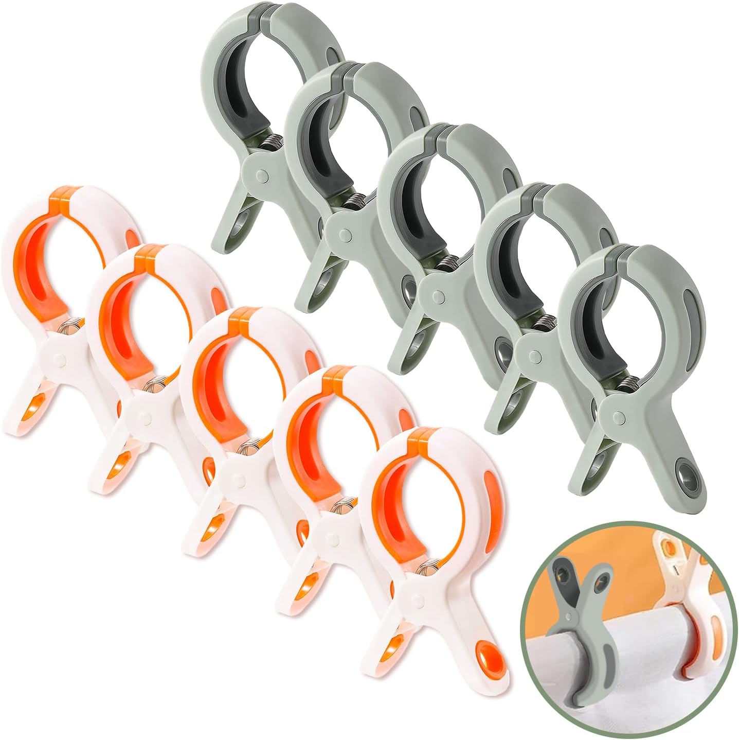 Große Wäscheklammern – 8er Set Handtuchclips Für Strand, Pool & Zuhause