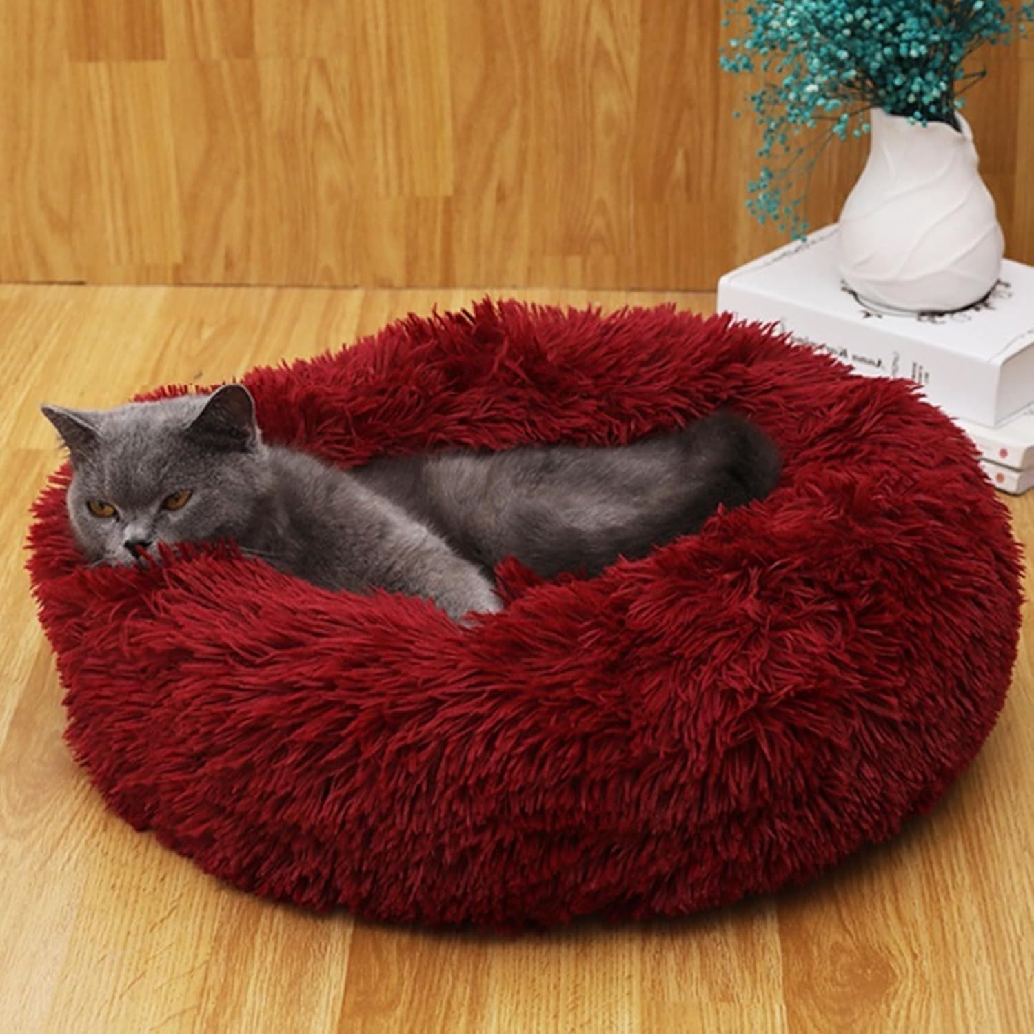 PAWSOME Cozy Comfortable Dog Bed Washable and Soft Mattress of Dog Bed for All Season Summer Winter pet Bed (Red, S) (B0DFHTN1HH) Amazon Price History, Amazon Price Tracker