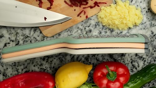 Miniatura 6 de Aeon Design - Juego de ralladores de 3 piezas, rallador rápido y fácil, apto para lavavajillas, versátil rallador de queso con asa, rallador de