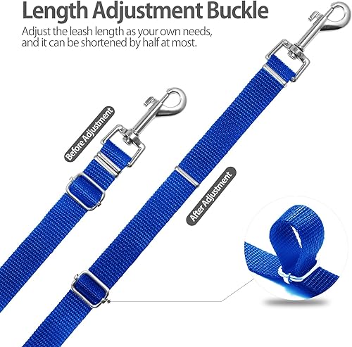 Miniatura 3 de Correa larga para perros de exterior, correa de entrenamiento de 10, 16, 30 pies, 50 pies con bolsa de almacenamiento, para perros pequeños, Negro