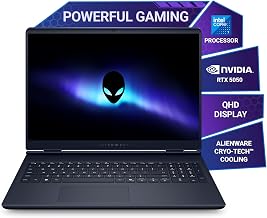 Alienware 16 Aurora Gaming Laptop, Intel Core 7 240H Processor, 16GB DDR5, 1TB SSD, RTX 5050 8GB GDDR7, 16.0" 2.5k, 300 nits Display, Keyboard with 101 Key Backlight, Interstellar Indigo, 2.57kg