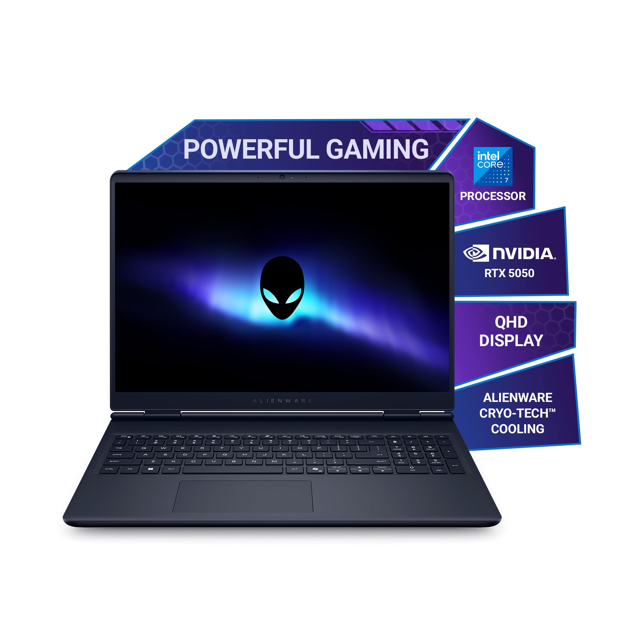 Alienware 16 Aurora Gaming Laptop, Intel Core 7 240H Processor, 16GB DDR5, 1TB SSD, RTX 5050 8GB GDDR7, 16.0" 2.5k, 300 nits Display, Keyboard with 101 Key Backlight, Interstellar Indigo, 2.57kg-image-27