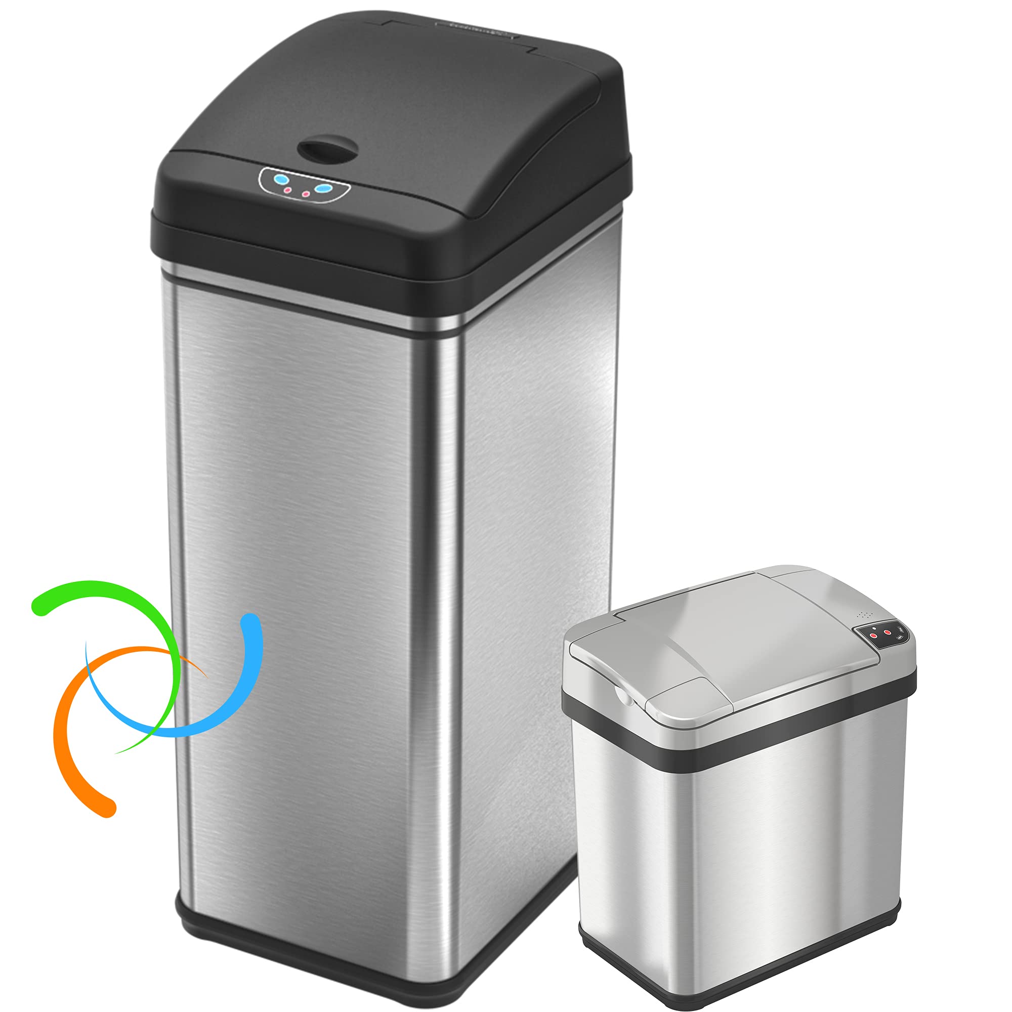 Buy iTouchless Recycling 13 Gallon and 2.5 Gallon Sensor Trash Cans