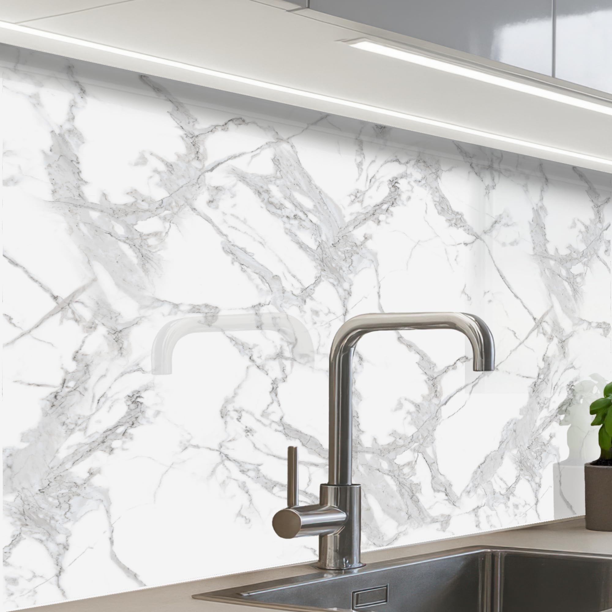 KitchenYeah© Splashback for Kitchen self Adhesive Sink Splash Splatter