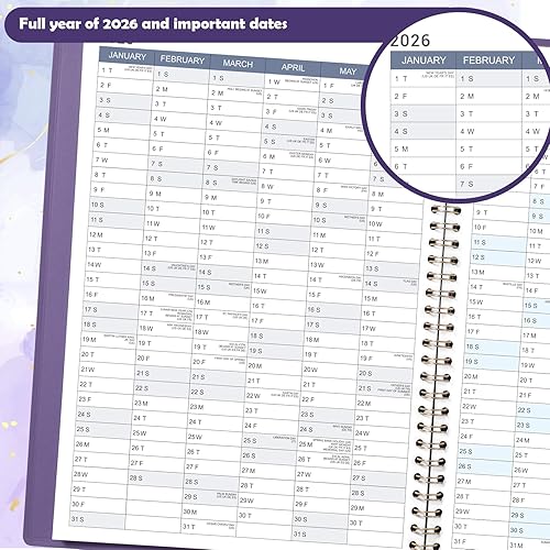 Miniatura 4 de Agenda de citas 2026, libro de citas semanal 2026, enero de 2026 a diciembre de 2026, 8.26 x 10.7 pulgadas, planificador diariopor hora,
