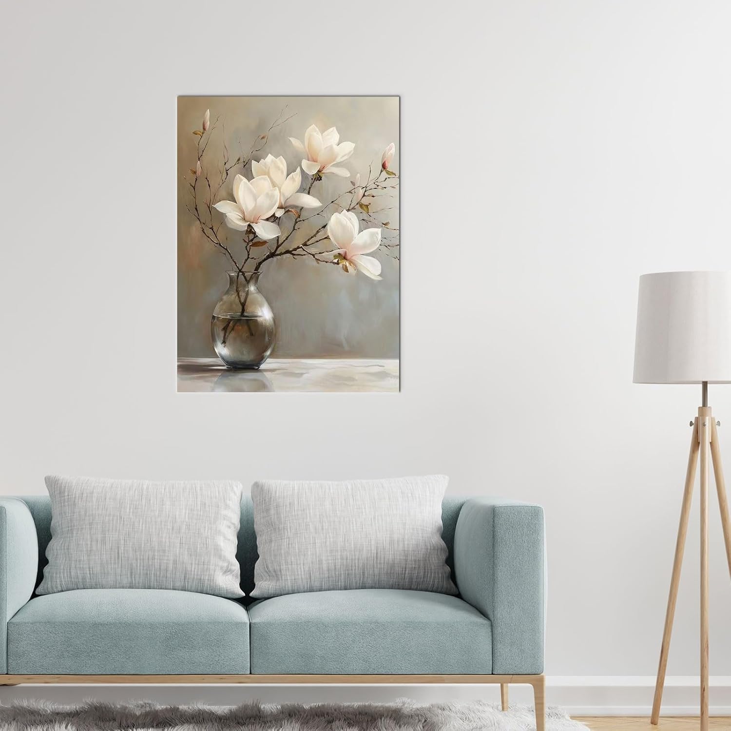 daktenn Floral Canvas Wall Art Bathroom Wall Art Pictures Wall Decor Home Decor Wall Decor for Bedroom Livingroom 24x32 Inches