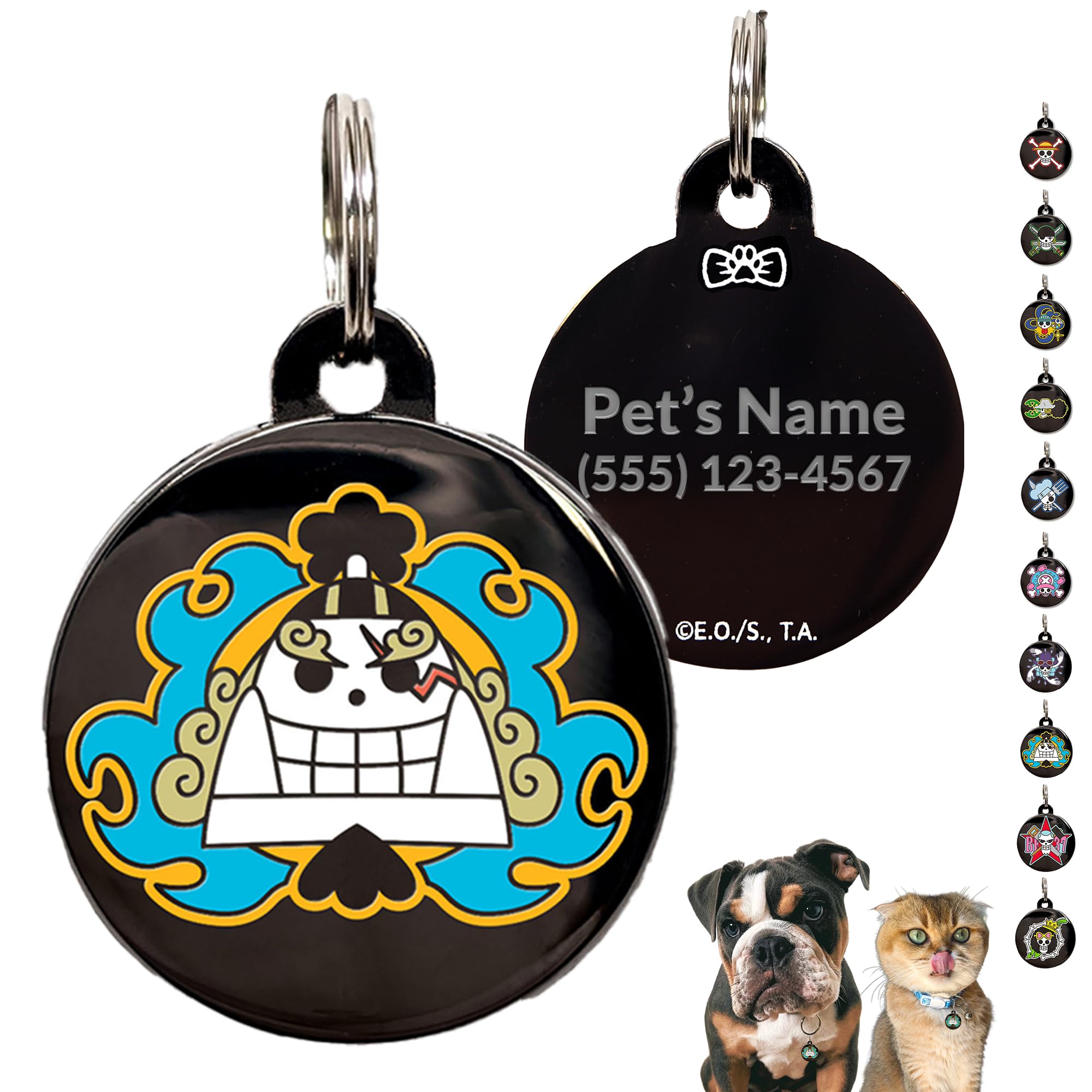 Amazon.com: One Piece Anime Dog Tags Personalized for Pets: Straw