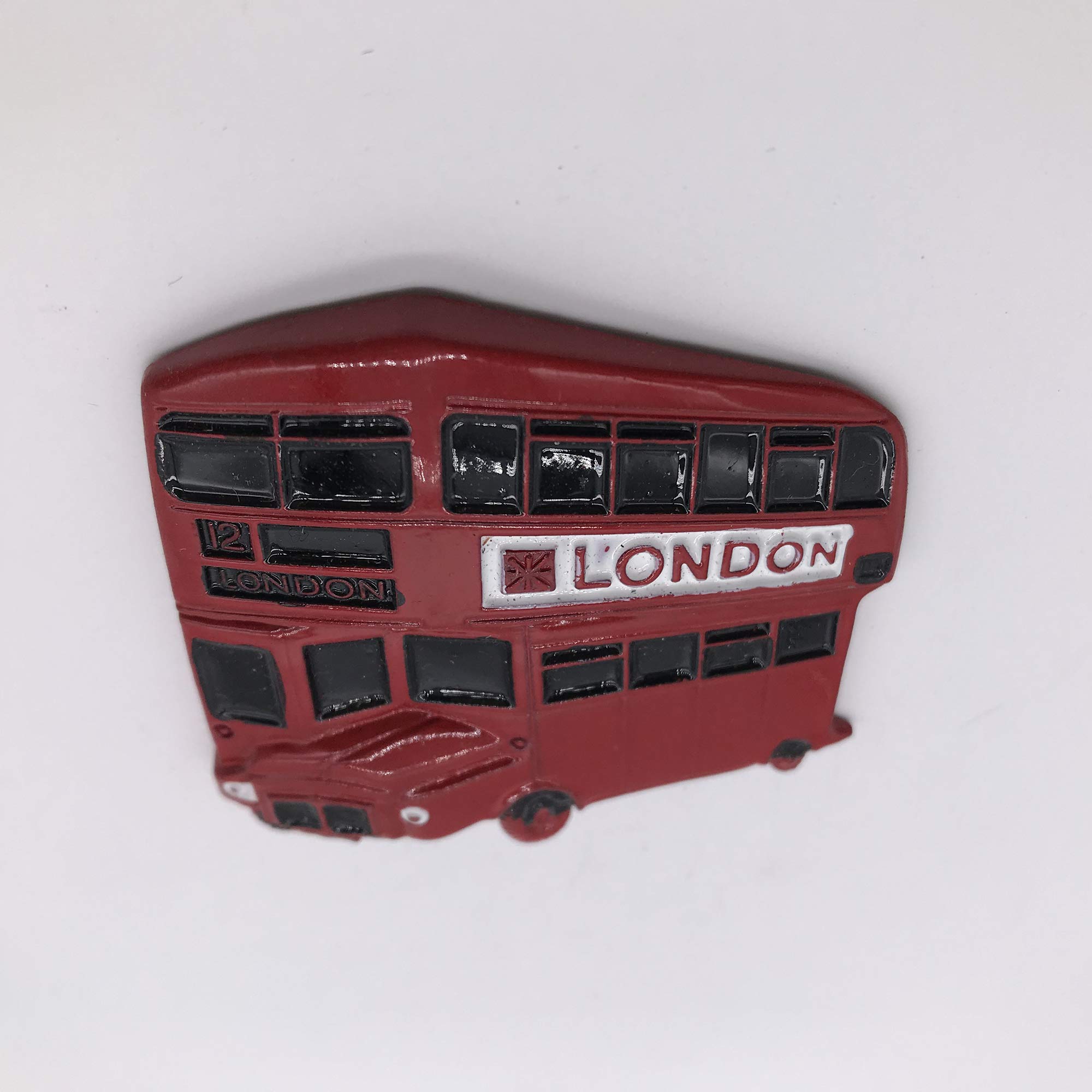 Magnete da frigorifero con scatola telefonica di Londra – metallo/argento e rosso colore