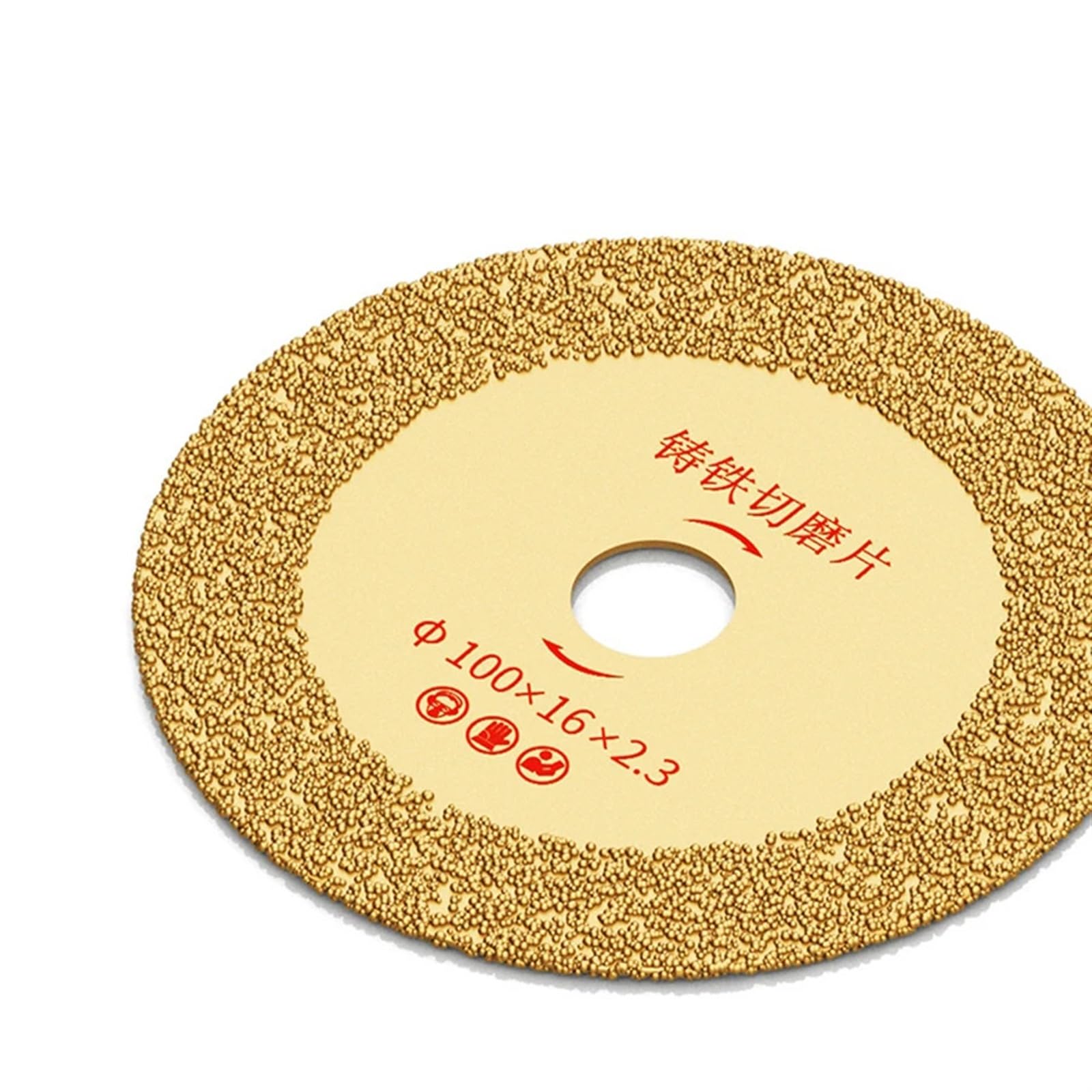 Ostrza tnące z lutowanego żeliwa diamentowego, szlifierka kątowa, ostrze tnące do kamienia, tarcza do metalu, marmurowe ostrza szlifierskie (Flat 100x16(1 szt.)