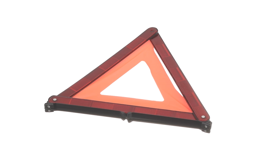 DOBPLAST DPT35 gevarendriehoek reflecterende waarschuwingsdriehoek, rood, 148 mm - UNITRAILER
