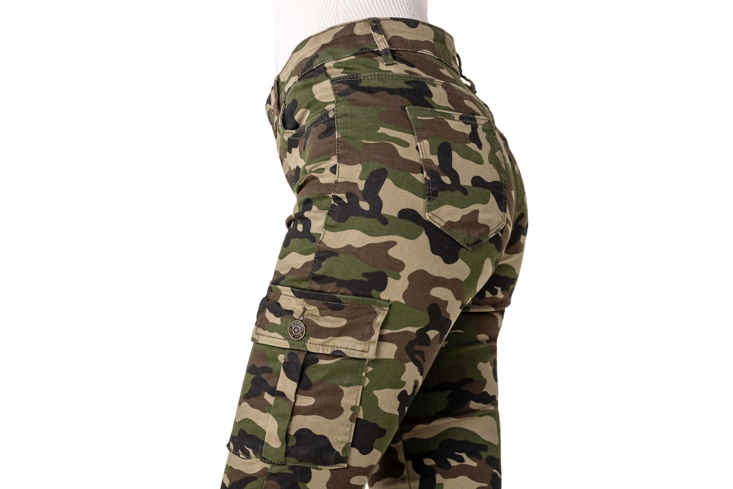 Nina Carter S353 - Pantalones cargo para mujer, corte ajustado, estilo cargo