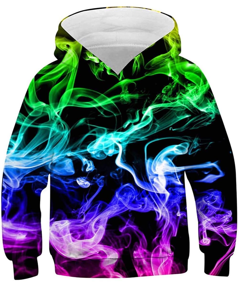 kids4ever Unisex Kinder Hoodie 3D Lustig GedrucKt Kapuzenpullover Langarm Pullover Hoodies Sweatshirt für Jungen Mädchen mit Tasche Alter 6-16