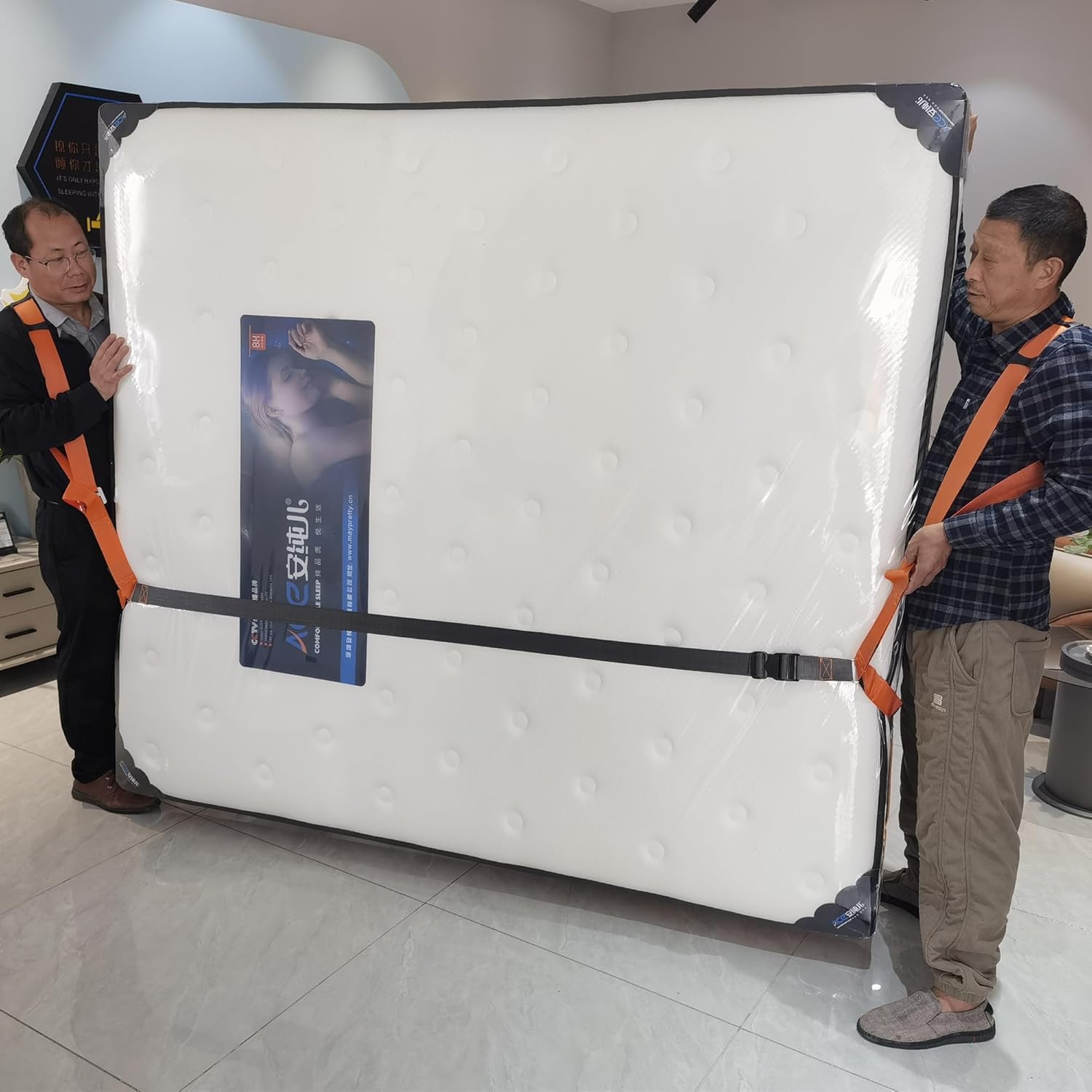 Pot Lifter 2 Person System,Landscaping Lifting Straps Moving Cylinder Shapes Helps Move Water Drum/Tanks,Garden Flower Pots,Furniture,Appliance, Any Heavy Items，Up 600 lbs,Around Yard and Home