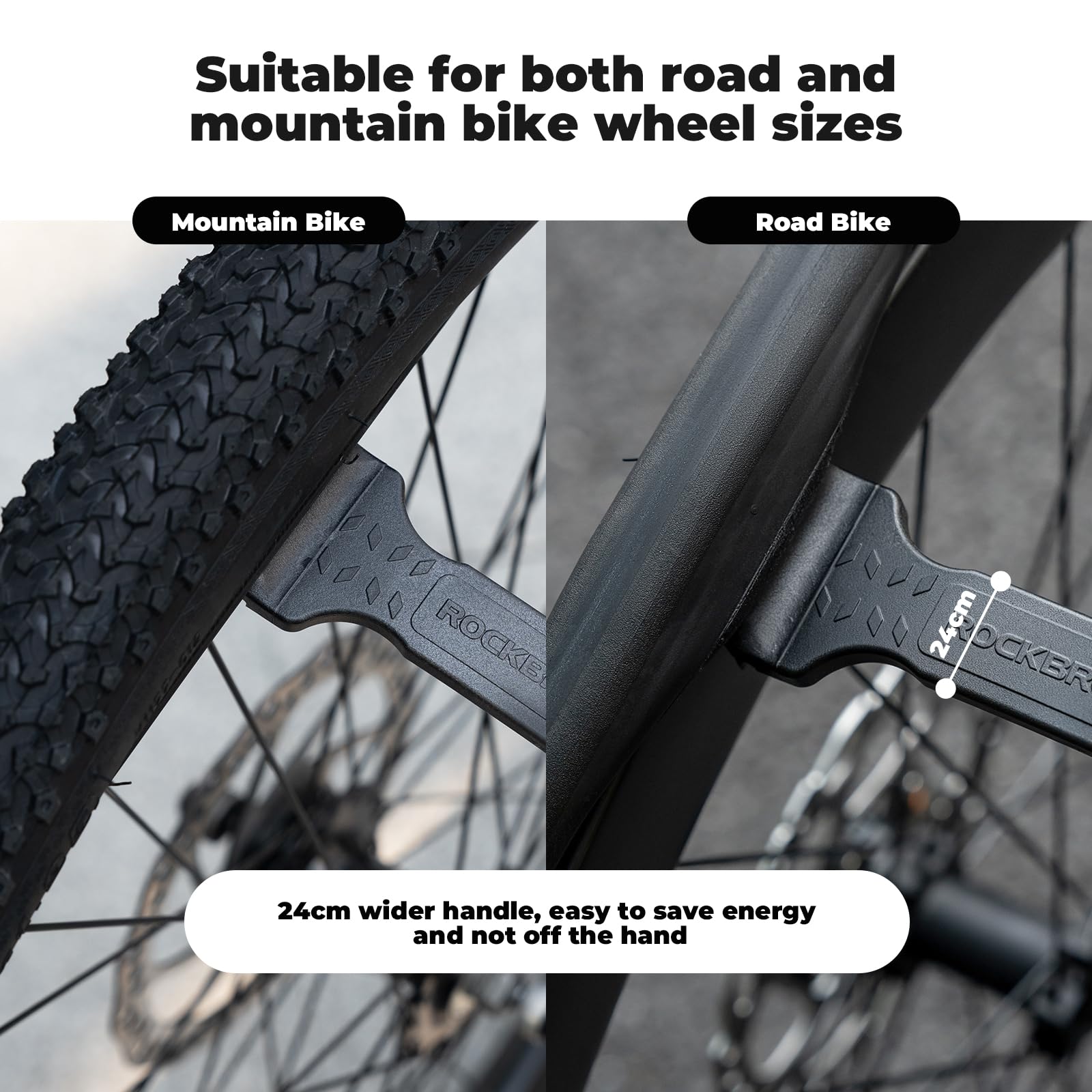 ROCKBROS Leva Copertoni, Leva Smontagomme Bici, Leve Smontagomme per Pneumatici per Bicicletta, Strumento Durevole per Montaggio e Smontaggio Gomme