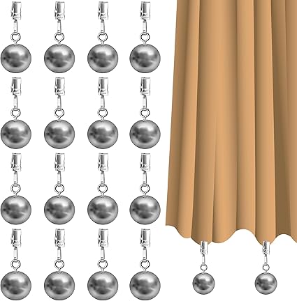 16 Pack Outdoor Curtain Weights, Heavy Duty Drapery Weights
