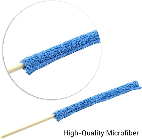 Miniatura 4 de 12 piezas de microfibra con detalles de plumero, cepillo de limpieza de hendiduras, plumero de microfibra, mini plumeros para limpiar el hogar,