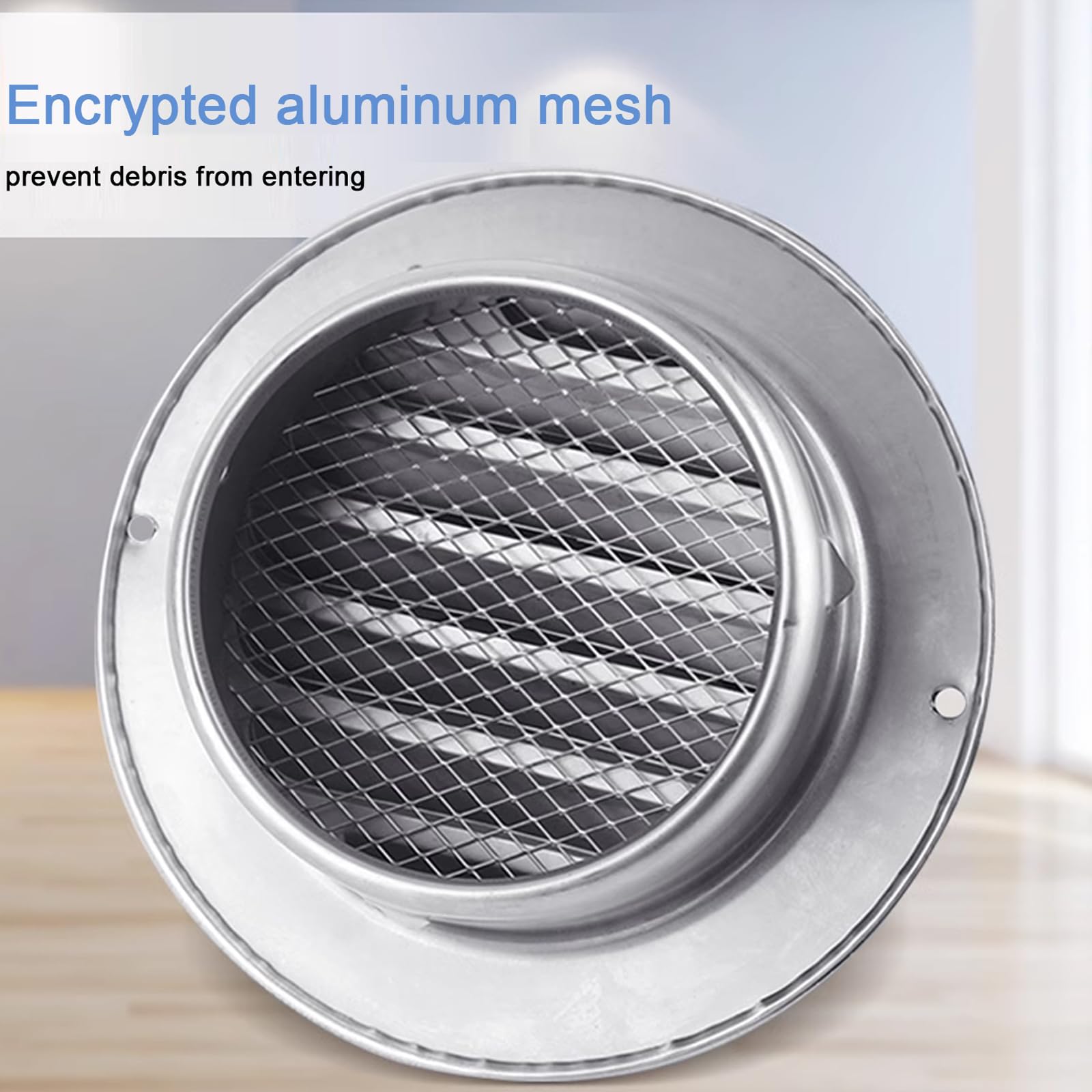 Tapa de ventilación de aire, cubiertas de ventilación de acero inoxidable, capucha de ventilación de conducto, tapa de chimenea para tubo de escape, 125 mm de diámetro para protección de campana
