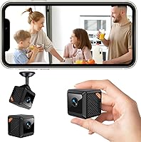 Vista 3 de Mini cámara oculta WiFi inalámbrica - Cámara de seguridad interior con detección de movimiento, visión nocturna, control de aplicaciones