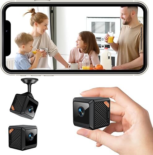 Miniatura 3 de Mini cámara oculta WiFi inalámbrica - Cámara de seguridad interior con detección de movimiento, visión nocturna, control de aplicaciones,