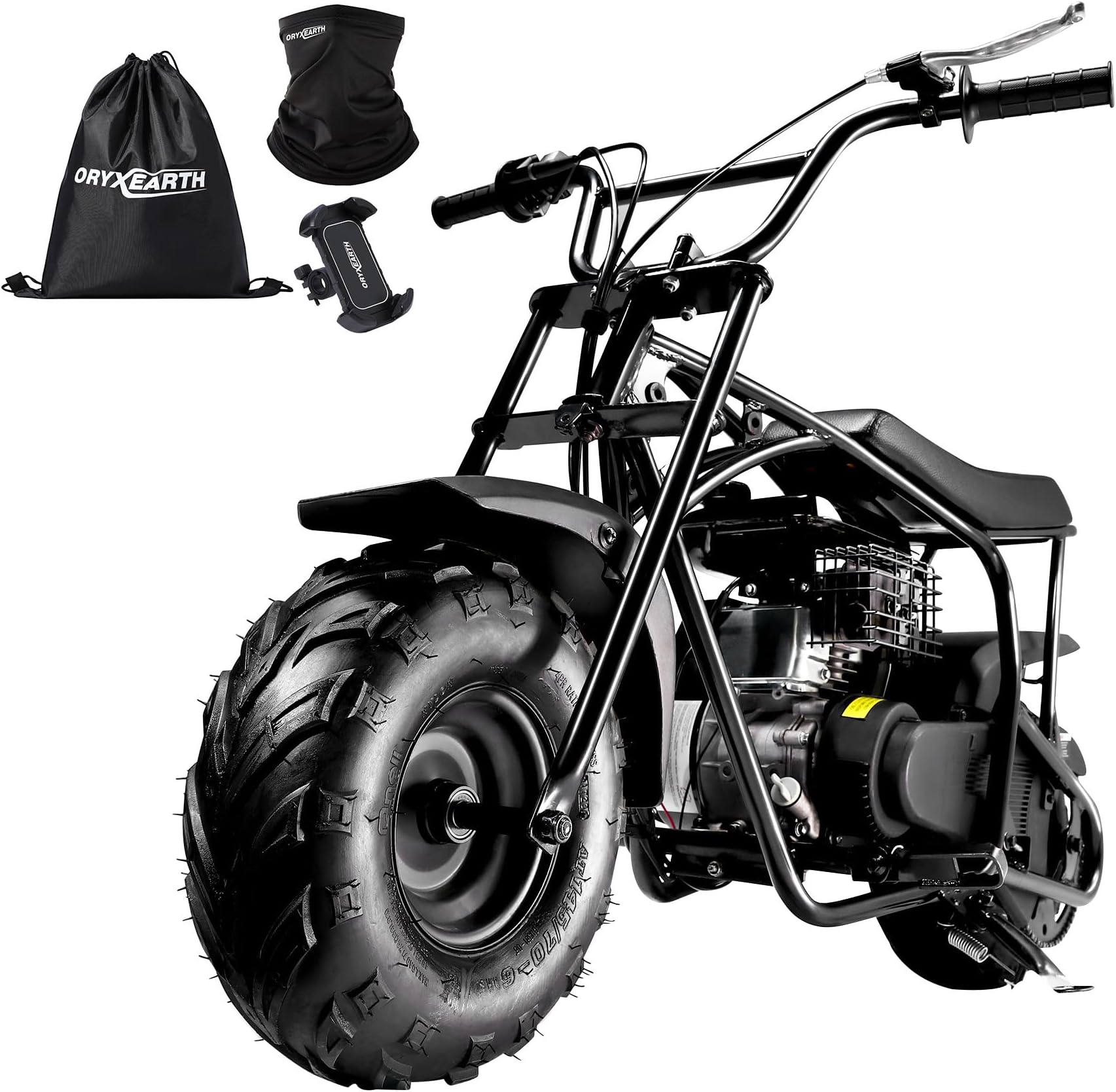 Mini Bike for Kids, 105CC 4-Stroke Kid Gas Powered Off-Road Pocket Pit Trail Motorcycle W/EPA Approved, Up to 28 Mph Weight Support 185 LBS, for Adults and Teens