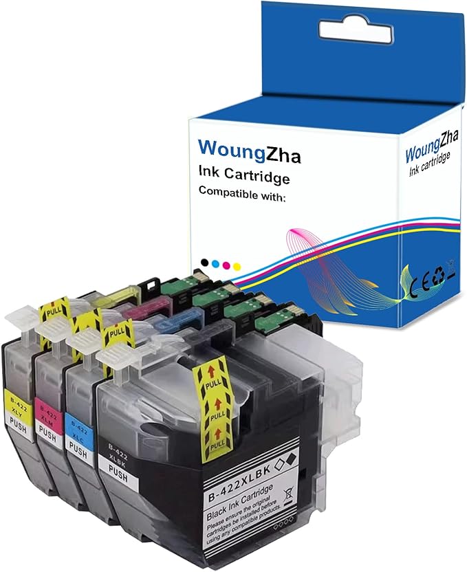 Woungzha Tintenpatronen LC422XL, kompatibel für Brother LC422 LC422 XL, für Brother MFC-J5340DW