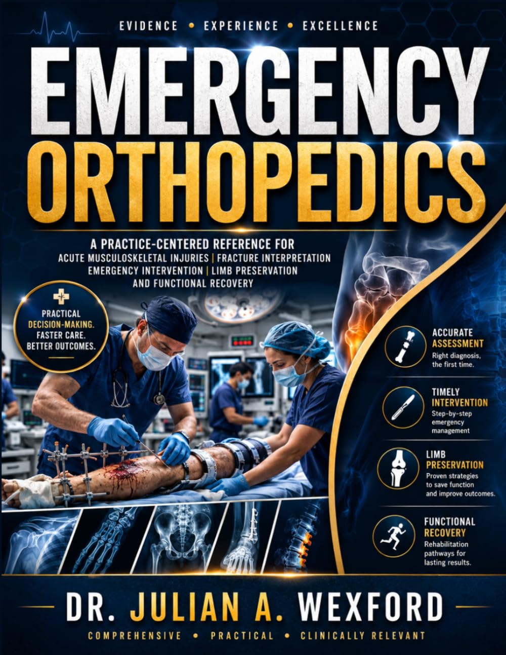 Emergency Orthopedics: A Practice-Centered Reference for Acute Musculoskeletal Injuries, Fracture Interpretation, Emergency Intervention, Limb Preservation, and Functional Recovery