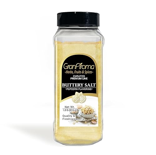 Miniatura 9 de GranAroma Condimento de sal mantecosa, 4 onzas, condimento para palomitas de maíz, estilo cine, sabor delicioso