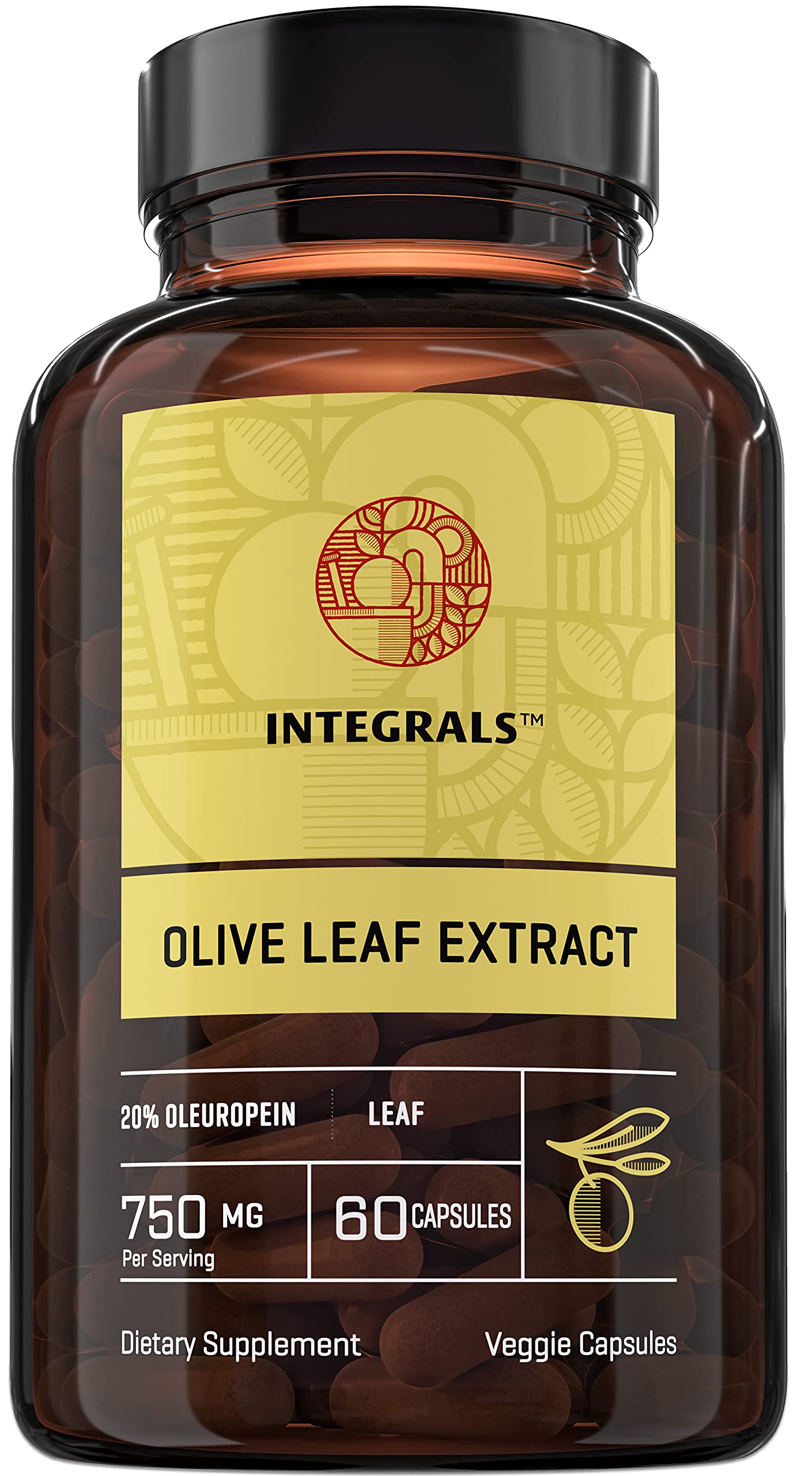IntegralsOlive Leaf Extract Supplement Extra Strength 20% Oleuropein