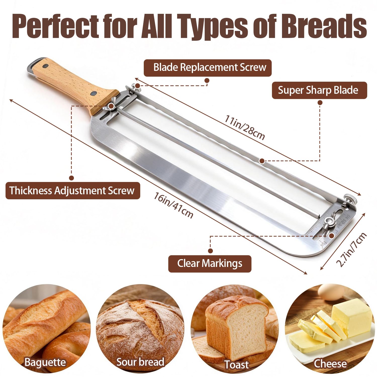 Adjustable Bread Slicer - Perfect Slices Every Time -2